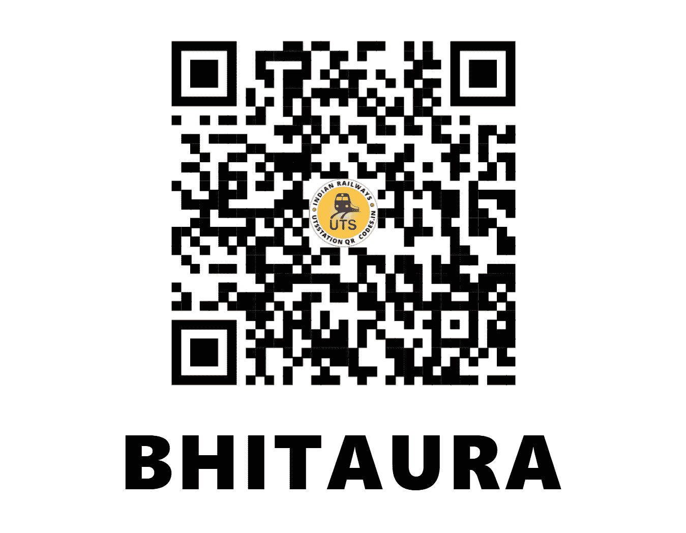 UTS QR Code for BHITAURA - BTO (NR - UTTAR PRADESH)